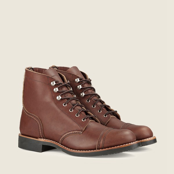 Bottes Red Wing Heritage - Iron Ranger - Short Harness Cuir - Marron - Femme 643MKYNXI